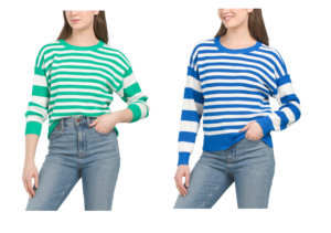 Image of sale on Stripe Collegiate Sweater