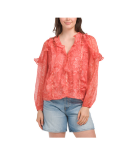 Image of sale on Chiffon Ruffle Top