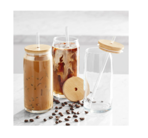 Image of sale on Mainstays 4pk Briar Beer Can Glass Set