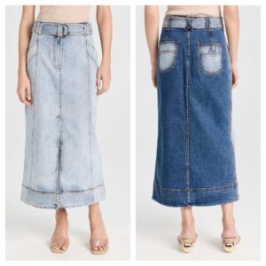 Image of sale on Embrace Denim Midi Skirt
