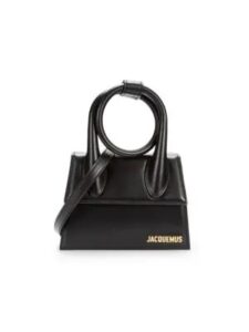 Image of sale on Le Chiquito Logo Leather Two Way Top Handle Bag