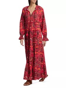 Image of sale on Grazia Floral Cotton Voile Maxi Dress