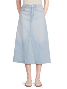 Image of sale on Flare Denim Midi Skirt