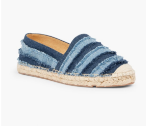 Image of sale on Izzy Fringe Espadrille Flats – Denim