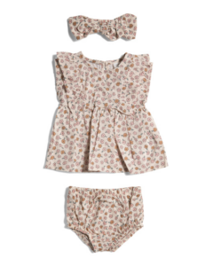 Image of sale on 2pc Infant Girls Woven Dress Set with Headband