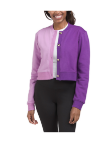 Image of sale on Color Block Crop Chili Cardigan