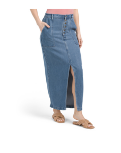 Image of sale on Dara Button Front Midi Skirt
