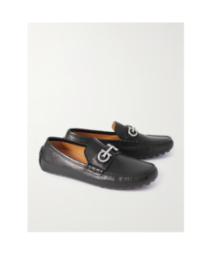 Image of sale on Grazioso Embellished Full-grain Leather Driving Shoes