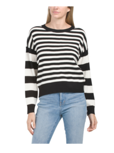 Image of sale on Striped Collegiate Sweater