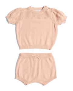 Image of sale on Infant Girls 2pc Knit Shorts Set