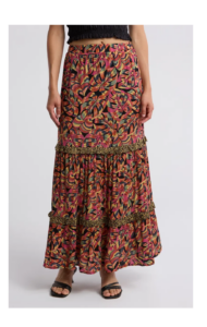 Image of sale on Double Ruffle Maxi Skirt