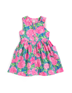 Image of sale on Toddler Girls Sleeveless Button Front Dress