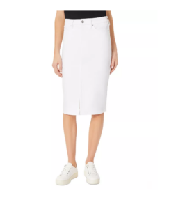 Image of sale on Women’s Lexington Slit Denim Skirt, Regular & Petite