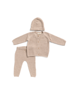Image of sale on Infant 3pc Knitted Pants Set with Hat