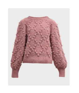 Image of sale on Marisa Popcorn-stitch Wool Sweater