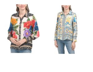 Image of sale on Long Sleeve Novelty Button Down Shirt