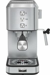 Image of sale on Slim Espresso Machine with 20 Bars of Pressure – Stainless Steel