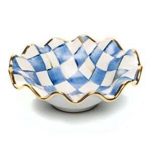 Image of sale on Royal Check Ceramic Fluted Breakfast Bowl