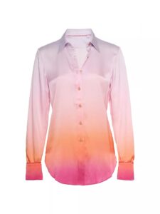 Image of sale on Gabriella Silk-blend Ombré Shirt