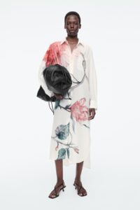 Image of sale on Oversized Floral-print Shirt Dress
