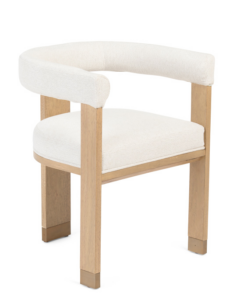 Image of sale on Dexter Bolter Upholstered Curved Back Dining Chair