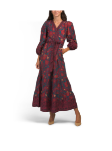 Image of sale on Long Sleeve Floral Maxi Dress
