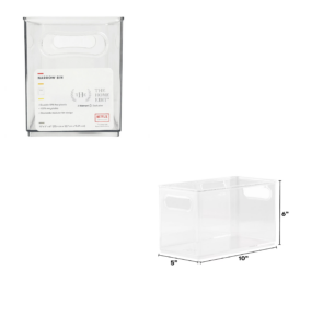 Image of sale on Clear Plastic Narrow Storage Bin