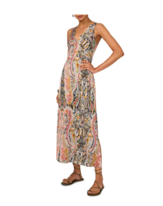 Image of sale on Paisley Print Sleeveless Dress