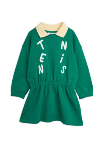 Image of sale on Kids’ Tennis Appliqué Long Sleeve Organic Cotton Graphic Sweatshirt Dress