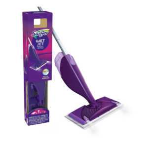 Image of sale on Wetjet Floor Mop Starter Kit (1 Spray Mop, 5 Mopping Pads, 1 Floor Cleaner Liquid Solution)