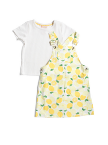 Image of sale on Toddler Girls Lemon Printed Dress Set