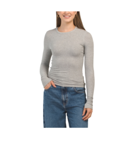 Image of sale on Ribbed Long Sleeve Top