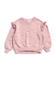 Image of sale on Girls Ballerina Ruffle Sweatshirt