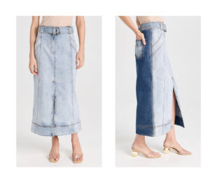 Image of sale on Embrace Denim Midi Skirt