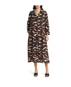 Image of sale on Nikkini Printed Long Sleeve Midi Dress