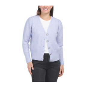 Image of sale on Faux Pearl Detail Cardigan