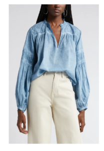 Image of sale on Marli Cotton Peasant Shirt