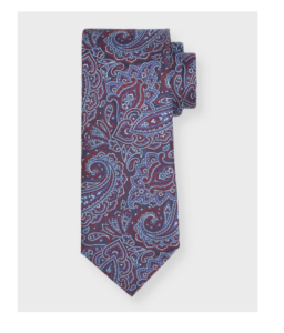 Image of sale on Men’s Paisley Jacquard Silk Tie