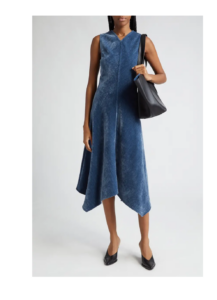 Image of sale on Layla Velvet Asymmetric Hem Dress