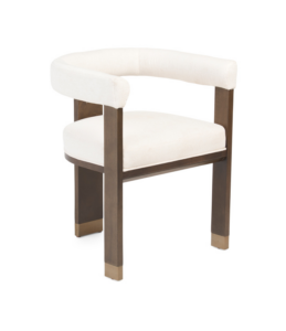 Image of sale on Dexter Bolter Upholstered Curved Back Dining Chair