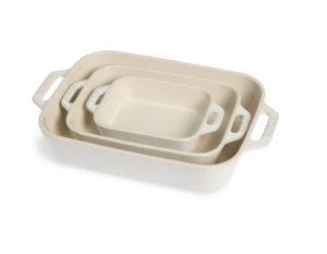 Image of sale on 3-piece Rectangular Ceramic Baking Dish Set