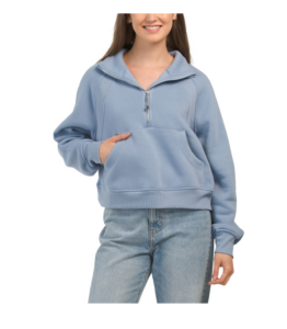 Image of sale on Long Sleeve Half Zip Sweatshirt