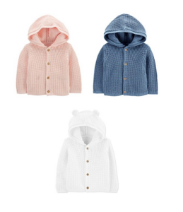 Image of sale on Baby Cotton Hooded Cardigan