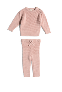 Image of sale on Infant Girls 2pc Quilted Joggers Set