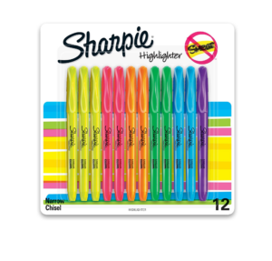 Image of sale on Highlighters, Assorted Fluorescent, 12 Count