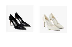 Image of sale on Black Nappa and Patent Leather Pumps