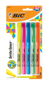 Image of sale on Brite Liner Highlighters, Chisel Tip, 5-count Pack of Highlighters