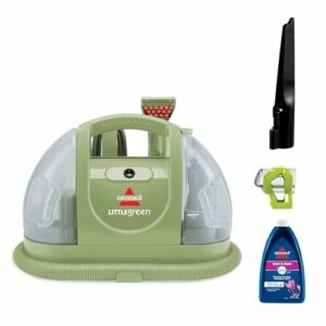 Image of sale on Bissell Little Green Multi-purpose Portable Carpet and Upholstery Cleaner, Car and Auto Detailer, with Exclusive Specialty Tools, Green, 1400b