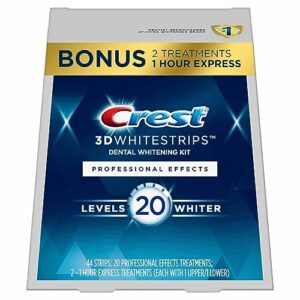 Image of sale on Crest 3d Whitestrips, Professional Effects, Teeth Whitening Strip Kit, 44 Strips (22 Count Pack)