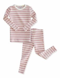 Image of sale on Avauma Baby Boys Girls Pajama Set 6m-7t Kids Cute Toddler Snug Fit Pjs Cotton Sleepwear (stripe_indi Pink Xs)